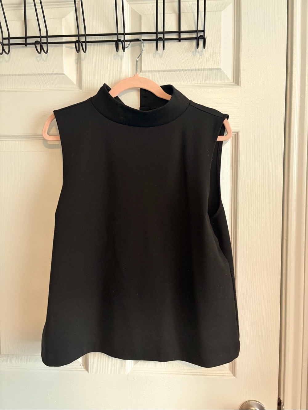 Talbots Black Sleeveless Mock Neck Tank